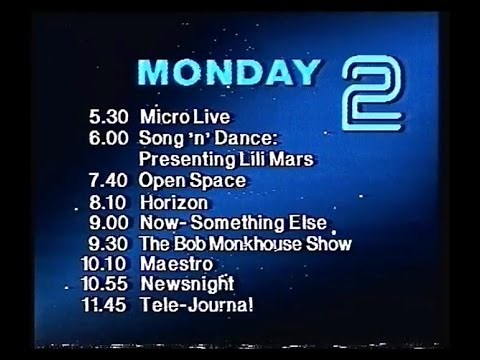 BBC2 Closedown - 1986