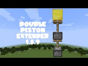 Minecraft Tutorial: Double Piston Extender 1.8.9