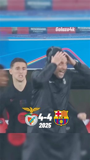 MATCH OF THE SEASON😱 |BARCELONA VS BENFICA | 2025