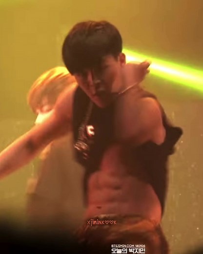 Jimin is legit the hottest man showing his abs during no more dream #jimin #parkjimin #bts