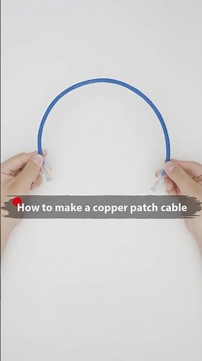How to Make a Copper Patch Cable丨FS #cat6 #patchcables #ethernetcables #shorts