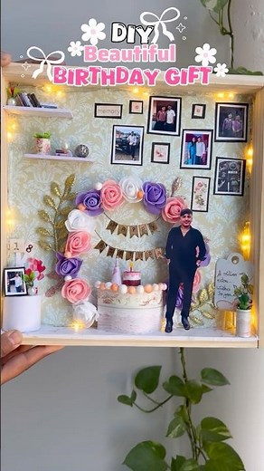 DIY Birthday Miniature Frame✨😱 #diy #viral #shorts