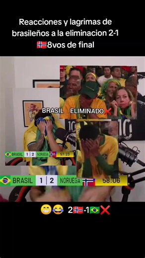 Halland domo a Brasil🇳🇴😳🤐#parattii #brasileños #copadelmundo #halland🇳🇴