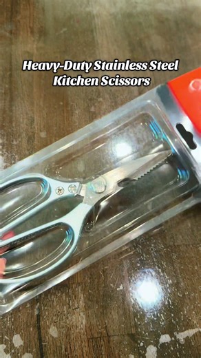 Heavyduty and sharp stainless steel kitchen scissor #KitchenScissors #CookingTools #KitchenHacks #FoodPrepMadeEasy #CookingEssentials
