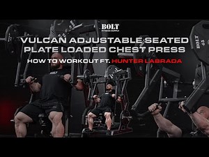 Vulcan Adjustable Seated Plate Loaded Chest Press | How To Workout ft. Hunter Labrada