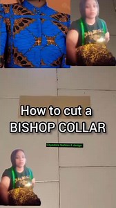 How to cut a Bishop Collar #sewingtutorial #illustration #fypシ | Chyadore fashion & design