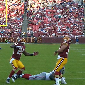Ryan Kerrigan made a splash in his NFL debut #TouchdownTuesday | 🎟️ bit.ly/3SzOZX6 | Washington Commanders