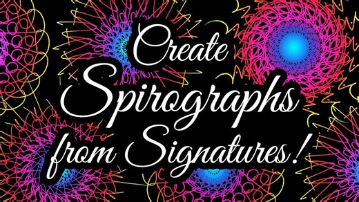 Photoshop tutorial: Transform signatures into fun, stunning spirographs