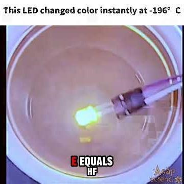Why an Orange LED Turns Green in Liquid Nitrogen #science