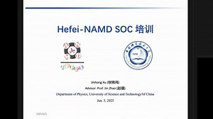 中国科学技术大学-徐锦鸿：Hefei-NAMD SOC培训