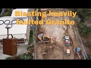 Blasting heavily faulted Granite