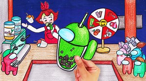 226K views · 3.8K reactions | ASMR Food Challenge! AMONG US Milk Tea - Stopmotion Paper & ASMR Videos | Stop Motion Paper ASMR | Facebook