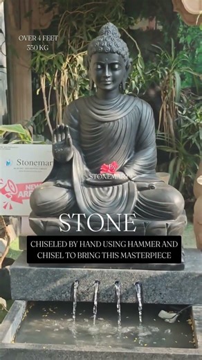 Buddha Fountain with Actual Waterflow Sound #buddhafountain #buddhawaterfall