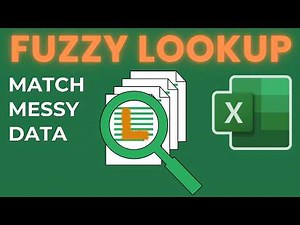 How to Use Fuzzy Lookup in Excel – Fix Messy Data & Match Similar Names (Real Example)