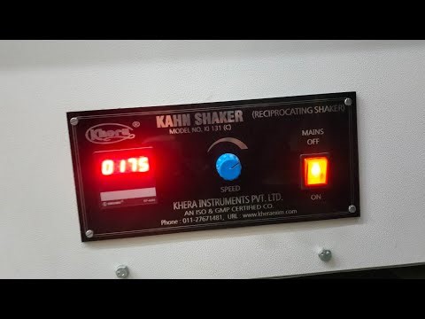 Khera Instrument Reciprocating Shaker | Model KI 131(C) Working & Use. laboratory instrument.