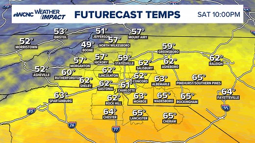 Here's a look at the cold air moving in over the next 72 hrs. #cltwx #ncwx #scwx #wcnc | Brad Panovich Meteorologist
