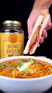 20K views · 485 reactions | Chili with PB & J using Zoup Good, Really Good Beef Bone Broth! #zouppartner #zoupgoodreallygood #zoupbroth | Colin Wingerter | Facebook