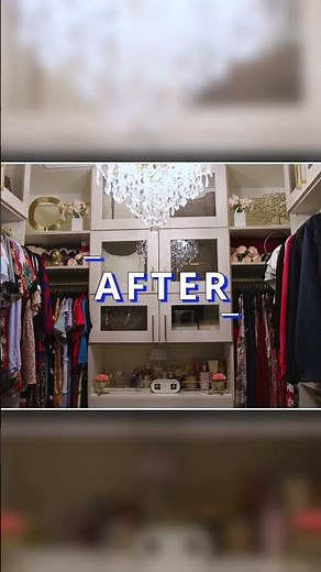 Making Your Closet go from Feeling Outgrown to a Lovely Boutique Walk-In Closet #beforeandafter