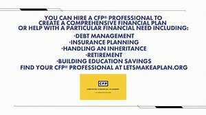 Certified Financial Planner TV Spot, 'Comprehensive Financial Plan'