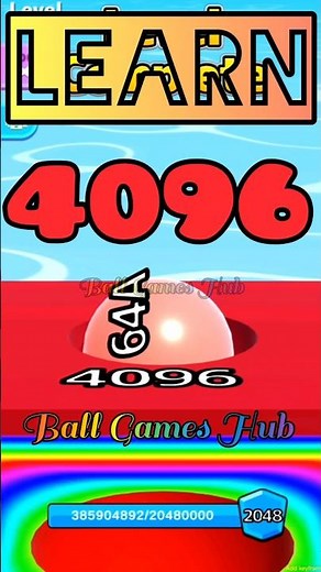 Learn How to Make 4096 Red Tile 🔥 | Ball Run 2048 Ultimate Trick | #shorts #ballgameshub