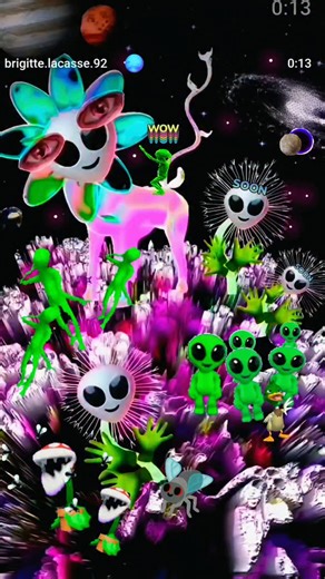 Brigitte Lacasse on Instagram: "Humoristic video about aliens,oneday or another, song by Blondie...funny aliens..."