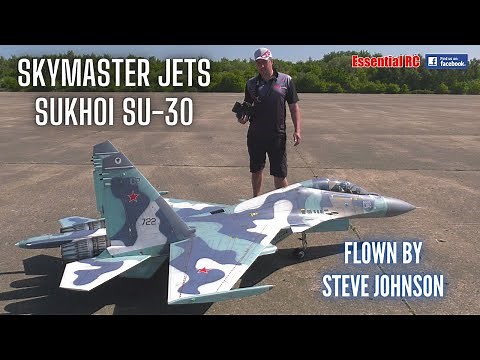 SPECTACULAR Skymaster SU-30 Twin Turbine RC Jet | Flown by Steve Johnson