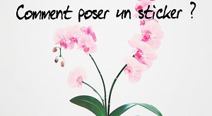 Comment poser un sticker ?