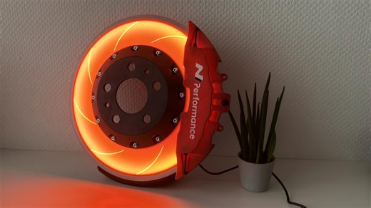 LED Brake Disc Light | Car Decoration | Gift for Car Enthusiasts - Etsy