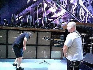 AC/DC Soundcheck Valle Hovin 2009 - On stage - and under. (part 2 of 2)