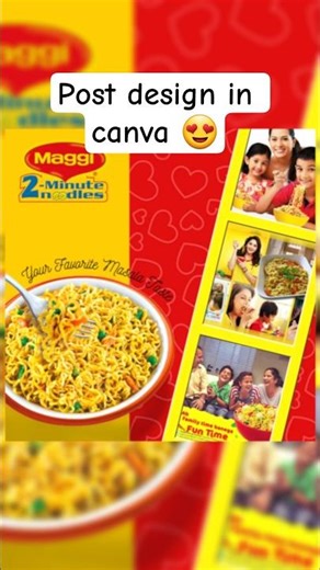 Post design in canva 🤩😍tutorial / canva tutorial #shorts #yt #viral #trending #canva #canvadesign