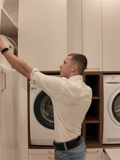 Elegancka i funkcjonalna pralnia na wymiar