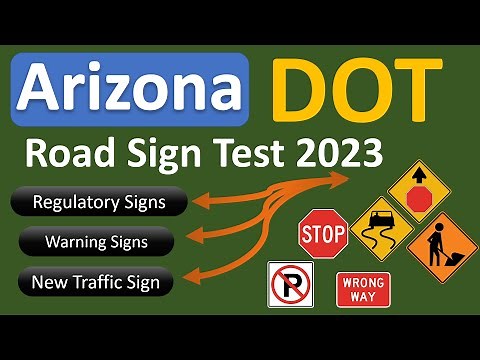 🚗 Arizona DMV (AZDOT) Permit Practice Test 2023 | Road Signs Edition 🚧