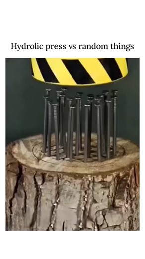 FINDING on Instagram: "Dm for Credit / Removal The post's video compiles hydraulic press tests crushing objects like logs, cans, and stress balls, overlaid with repeated "Tell me something that cannot be crushed" text to ironically bait replies naming durable items such as Prince Rupert's drops and Nokia 3210 phones. Prince Rupert's drops, a 17th-century discovery, demonstrate extreme compressive strength in tempered glass—resisting 152,000 psi per peer-reviewed studies in the Journal of Non-Cry