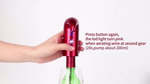 3-in-1 Electric Wine Aerator & Decanter Set with Stand Base - Automatic Pump Dispenser, Retractable Tube, and Built-in Pourer, Ideal Gift for Wine Lovers