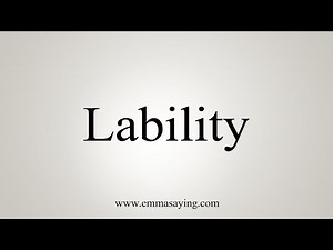 How To Say Lability