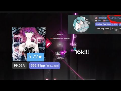 getting 16kpp on scoresaber with an ACC map??