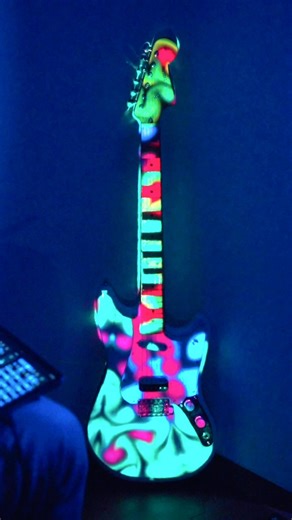 Lazy Lighting on Instagram: "We’re back for day 2. With @lazylighting you can projection map with simple shapes or upload a transparent PNG to map more complicated shapes like a guitar or pickguard. ⚡️ • Available now for iPad in the Apple App Store. 📱 • • • #lazylighting #projectionmapping #projection #liquidlightshow"