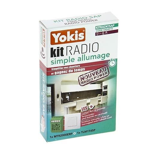 YOKIS Power Kit radio simple allumage 1 télérupteur et 1 télécommande murale - KITRADIOSAP