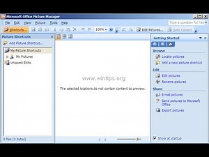 How to download Microsoft picture manager and how to compress size
