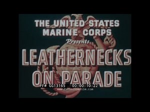 " LEATHERNECKS ON PARADE " 1942 UNITED STATES MARINE CORPS & JOE E. BROWN PROMO GG13165