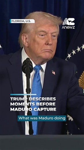 U.S. President Donald Trump recounts the tense moments before the capture of Venezuelan leader Nicolás Maduro, saying U.S. forces moved quickly amid resistance and gunfire as Maduro attempted to reach a reinforced safe room but failed to secure it before they closed in.