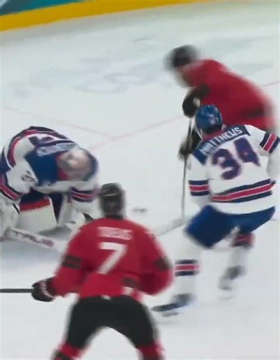 Nathan McKinnon Missed a Wide Open Net at USA versus Canada Olympics Gold Medal Game