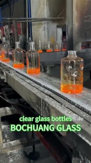 clear glass bottles #emptyglassbottle #liquorbottle #sporitsbottle #glasspackaging
