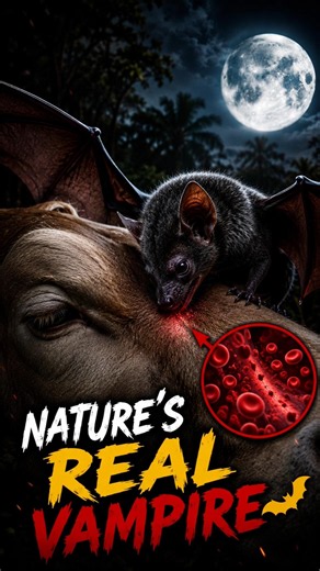 🦇 A real-life vampire exists in nature.