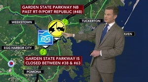Smoke, fog from wildfire cause disruptions on Garden State Parkway in New Jersey