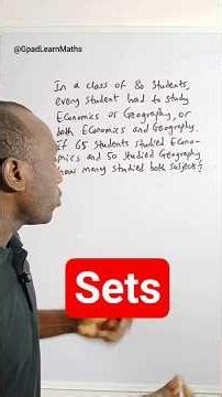 Solving problem Involving Sets #set #mathproblems #gpadlearnmaths #stem #maths