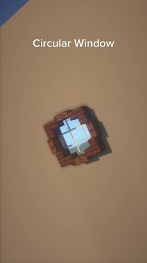 Circular Window #minecraft #minecrafttutorial #minecraftbuilding #minecraftdesigns #foryou #fyp