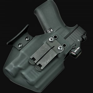 IWB Light Bearing Holster - Glock 43X MOS with TLR-7 SUB / TLR-7 SUB HLX- Blackout Series - Code 4 Defense
