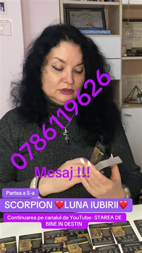 Etalări personale, harti numerologice, transe ghidate prin tehnici de programare neuro-lingvistică pentru vindecarea traumelor si emoțiilor negative - DOAR CONTRACOST ! DOAR WHATSAPP - MESAJ ! 0786119626. Etalări extinse, pe zodii, pe canalul de youtube Starea de bine in destin. https://www.youtube.com/@stelapopescu2668. Etalări personale, harti numerologice personalizate, transe ghidate prin tehnici NLP pentru vindecarea emotionala. Adresa de email de contact stelapopescu6829@gmail.com Multumes