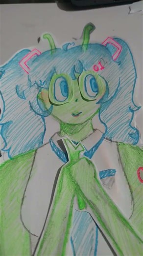 Hatsune Miku 👀 trend #art #alien #drawing #sketch #hatsunemiku